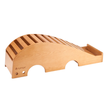 Iyengar yoga bridge solid wood waist stretcher physiotherapy health arch bridge