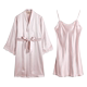 American Standard Sling Silk Nightgown Bathrobe Women's Spring and Autumn 19 Mumi Heavy Silk Nightgown Pajamas Home Clothes Summer