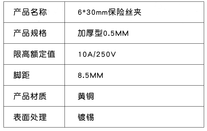 cầu chì 250v Cầu chì kẹp cầu chì giá đỡ 5*20/6*30mm cầu chì giá đỡ cầu chì đồng dày 10 miếng cau chi tu dong cau chi oto