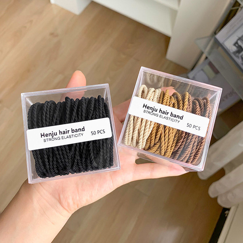 Hair Circle 2021 New high elastic rubber band Women Zhair Hair Rope Headwear Durable without Injury Hair