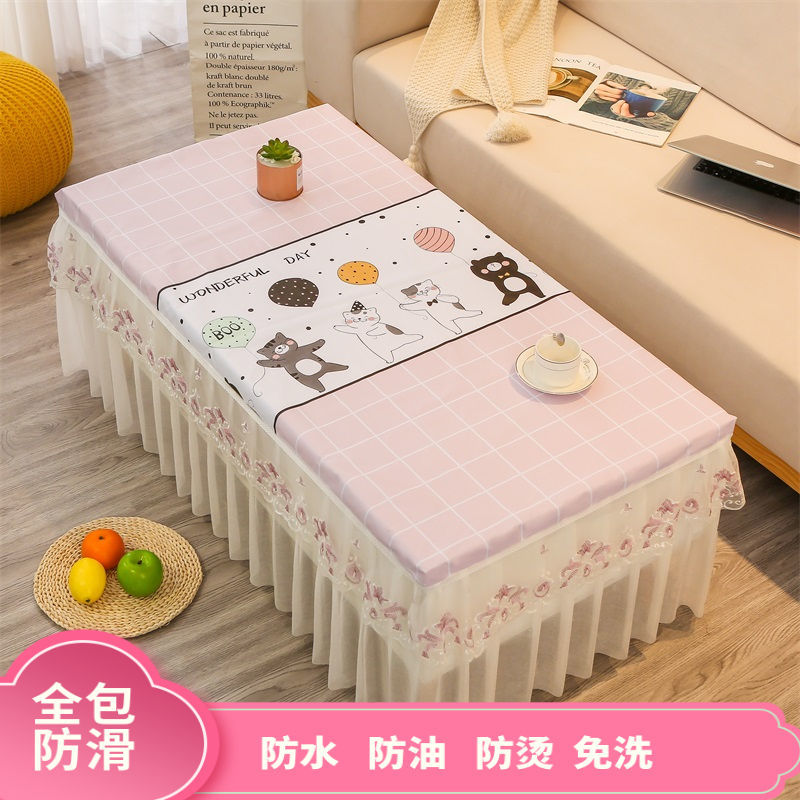 Nordic tablecloth fabric waterproof rectangular coffee table set table mat tablecloth desk TV cabinet dust cover cloth