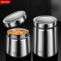 High-End 316 Stainless Steel Sealed Jar for Grains, Herbs, Coffee Beans, and Tea Leaves, Light-Proof Storage Container