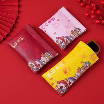 God of wealth slams makeup bag large capacity storage bag multi-function headphones lipstick headphone storage mini storage bag