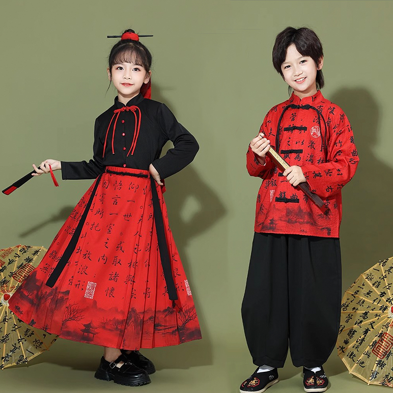 Children cheerleaders play out to suit China's windy winter primary school students recite the dress girl's matt dress rehearsal Costume National Tide-Taobao