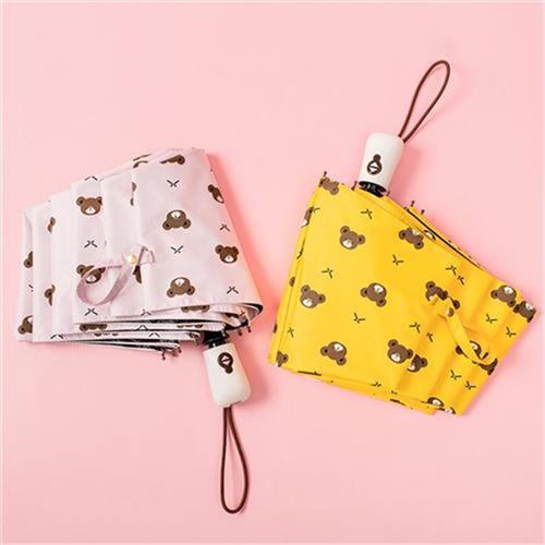Automatic Umbrella Female Qing fresh cartoon cute simple student barometer dual-use umbrella Han edition self-self