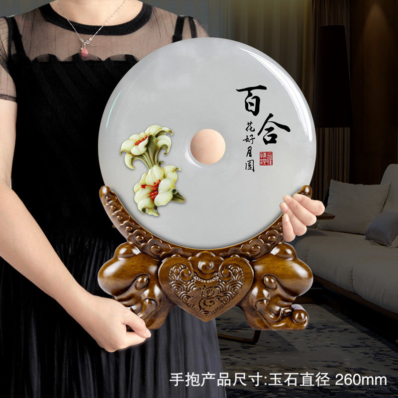 Jade safe buckle lucky ornaments personalized custom company gifts new house housewarming home living room wine cabinet decorations