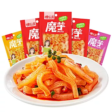 【弹公主魔芋爽】辣味零食素肉素毛肚20包