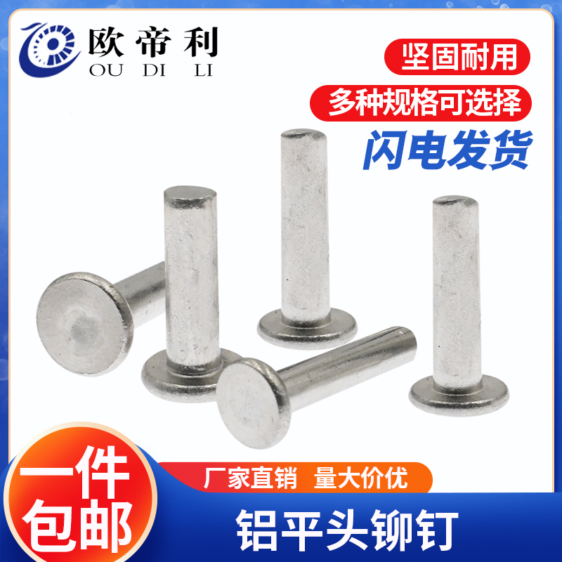 GB109 new national standard flat head aluminum flat cap solid rivet rivet hand tapping type fur socket M3M4M5M6
