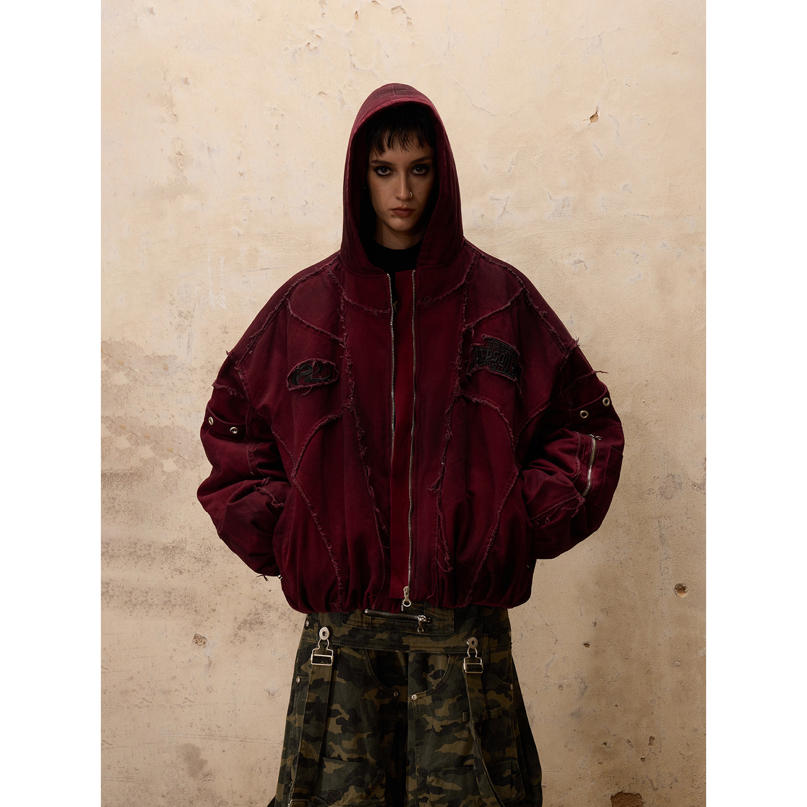 world.taobao.com: Personsoul* Hand-Painted Distressed Hooded