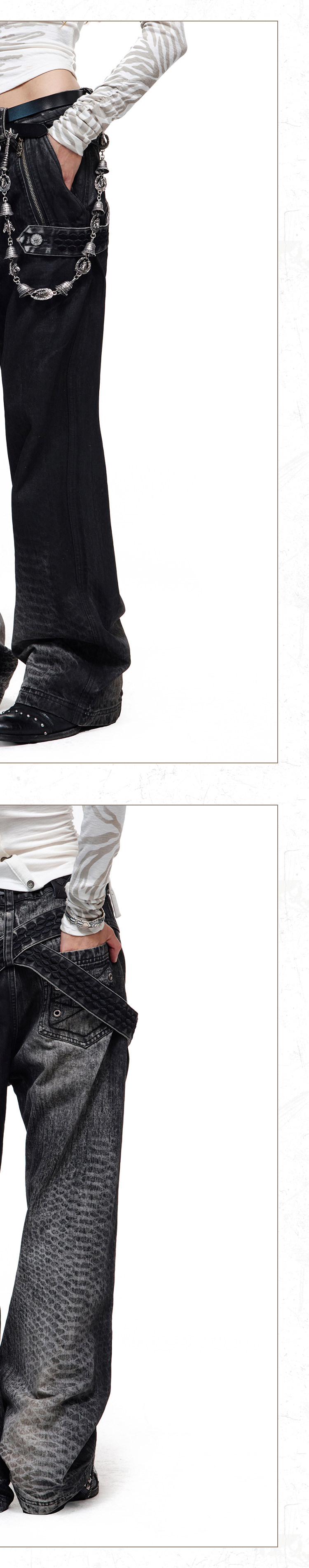 PERSONSOUL Gradient Fade Jeans