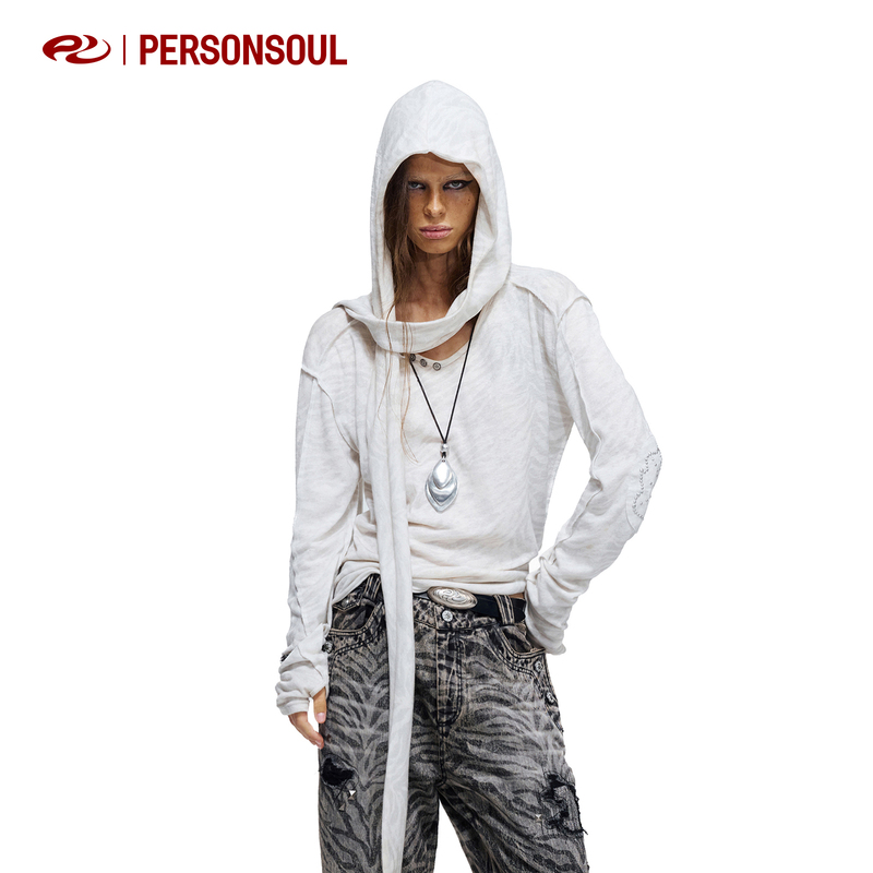 Personsoul* Ruin Survival Animal Print Detachable Hooded Long Sleeve Camo Hoodie Personsoul* Ruin Survival Animal Print Detachable Hooded Long Sleeve Camo Hoodie