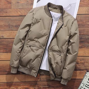 Lightweight cotton clothing for men in winter 2025 new warm and cold-resistant casual cotton clothing men's baseball uniform jacket short style