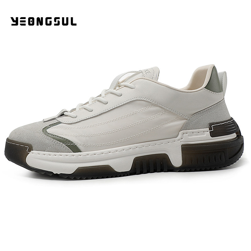 New men's shoes guarantee 2021 new white shoes Korean version all-match leather surface waterproof sneakers casual sports shoes