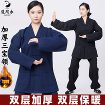 Wuang Thickened Triple Treasure Collar Road Clothing Mens Clothing Mens Clothing Womens Clothing V Collar Plus Suede Autumn Winter Road Dress