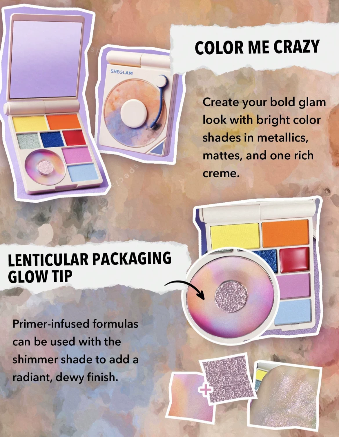 American SHEGLAM Рекорд Тени для век Розовый Соната /Me Crazy /Sunkissed Reverie