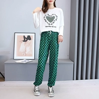 Зеленый лонгслив, штаны