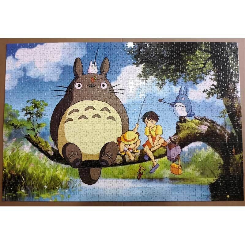 Paper wooden 1000 pieces of puzzle building blocks luminous puzzle adult decompression children puzzle puzzle