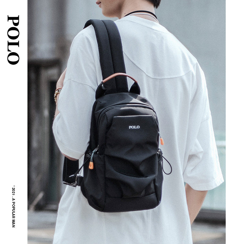 Polo Men Casual Chest Bag Men 2021 New Tide Cards Skew Satchel fashion Sport Shoulder Bag single shoulder Summer Shoulder Bag