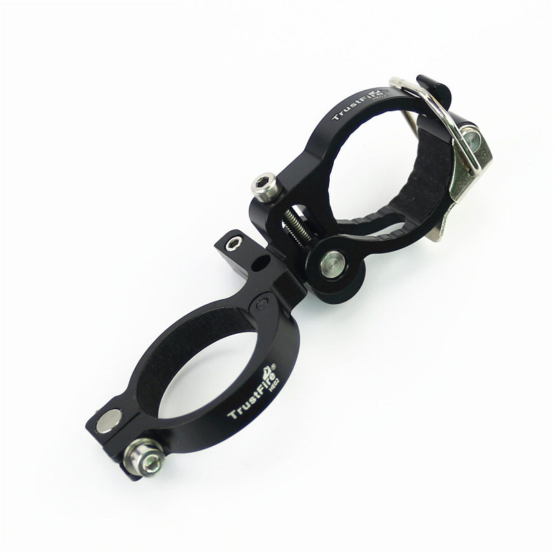 Bicycle flashlight bracket clip flashlight clip aluminum alloy bicycle K lamp S new child fixed bike riding mountain frame lamp