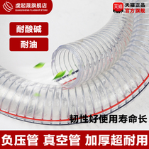 Thickened antifreeze PVC transparent plastic wire hose High pressure water resistant oil resistant pipe Negative pressure resistant vacuum tube 1 1 5 2 inches