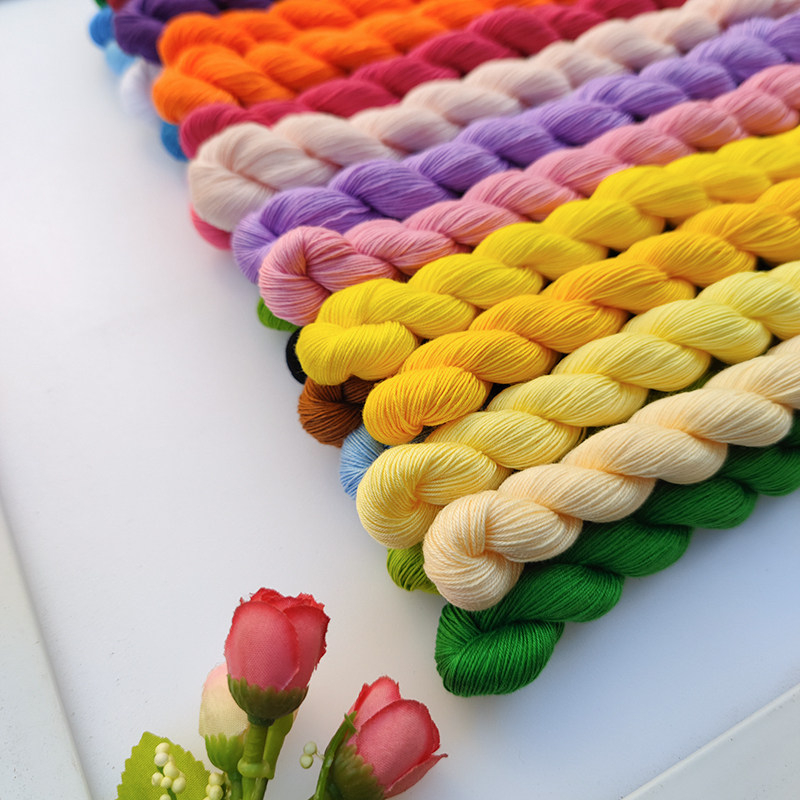 Handmade insole thick thread cross-stitch embroidery thread cotton thread needle thread embroidery thread 1 color a piece of 100 pieces