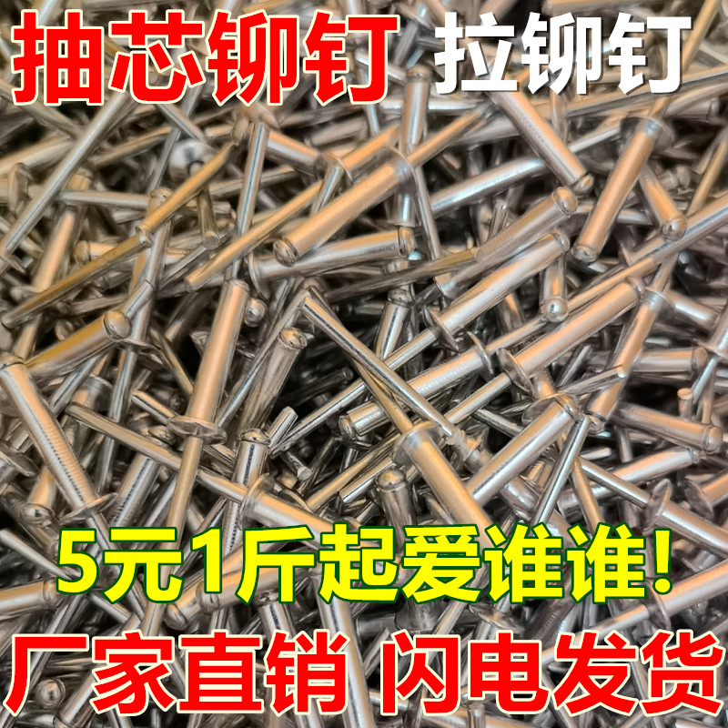 Draw-core pull rivet M3M4M5M6 Bulk aluminum rivet round head aluminum rivet big full upholstery engineering doors and windows special