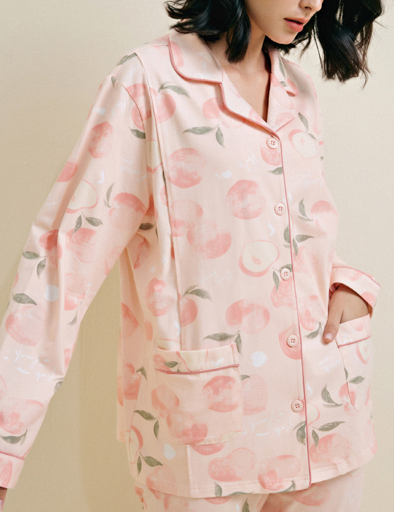 Sohiwoo Postpartum Clothing Autumn and Winter Style Pure Cotton Sweat-Absorbent Pajamas for Pregnant Women Special Postpartum Nursing Home Clothes — 22