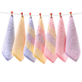 Pack of 10 square towels, pure cotton, soft, comfortable and absorbent