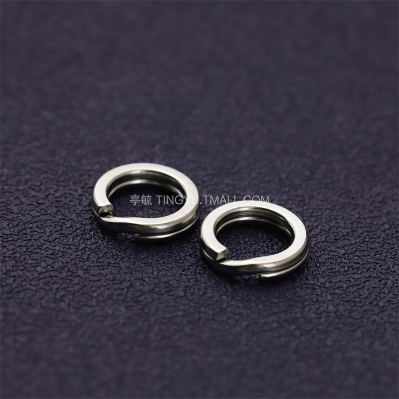 Tingyu Flat Wire Stainless Steel Key Ring Mini Round Ring Keychain Pendant Accessory Thin Wire Connecting Flat Ring Tingyu Flat Wire Stainless Steel Key Ring Mini Round Ring Keychain Pendant Accessory Thin Wire Connecting Flat Ring