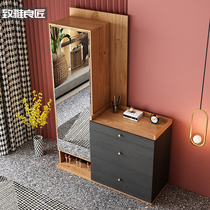 Shoes cabinet Home Entrance Door External large capacity Xuan Guan Locker shoe rack minimalist modern small family Type with mirror containing cabinet