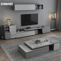 Nordic TV Cabinet Tea Table Combinations Modern Minimalist small family Living room Suite Furniture TV enclosure Flex Ground Cabinet