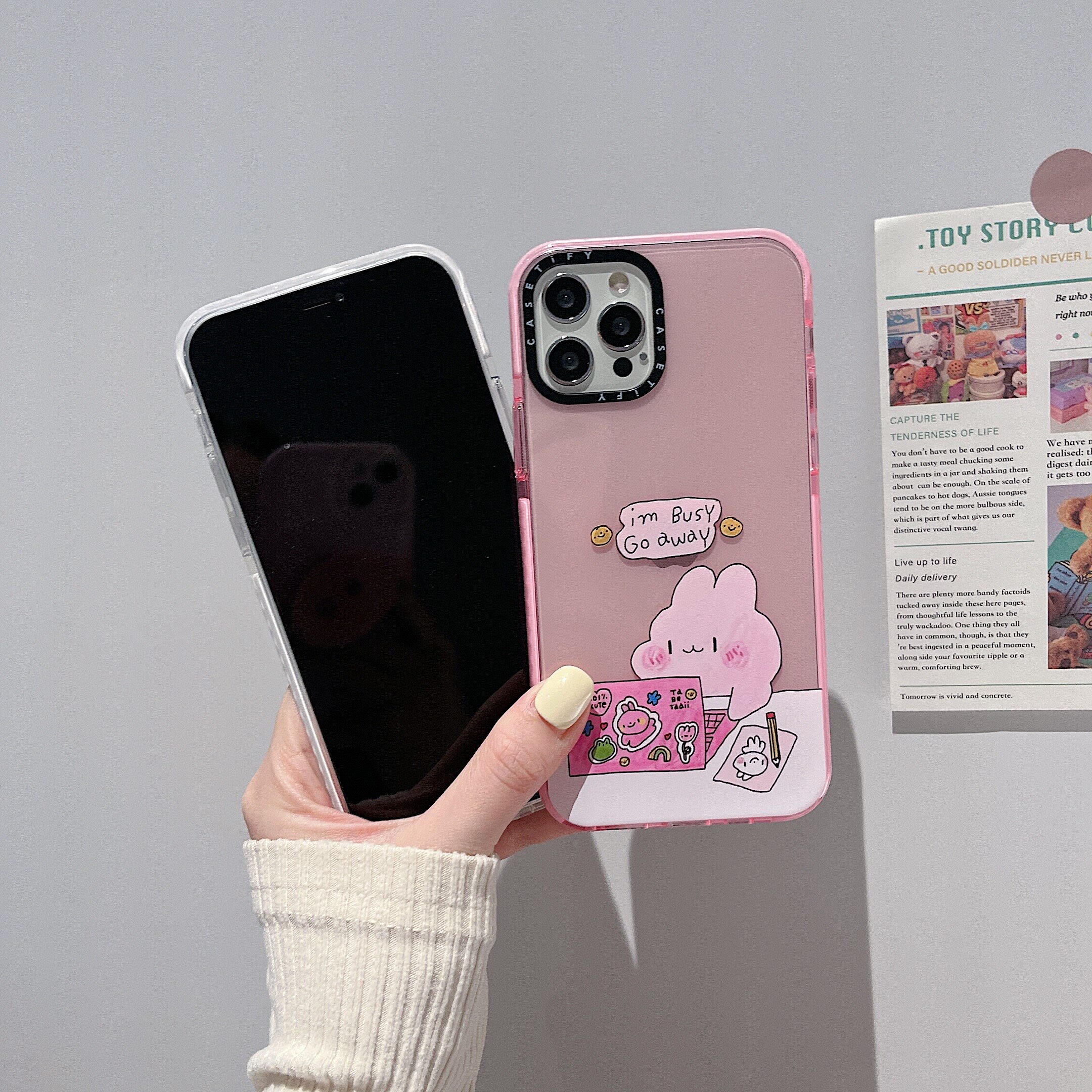 Case可爱电脑小白兔适用iphone13pro Max苹果12手机壳11新款xr女x