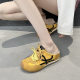 Increased 6CM thick-soled half-slippers women's moral training shoes 2025 summer and autumn new style Baotou slippers casual versatile sandals