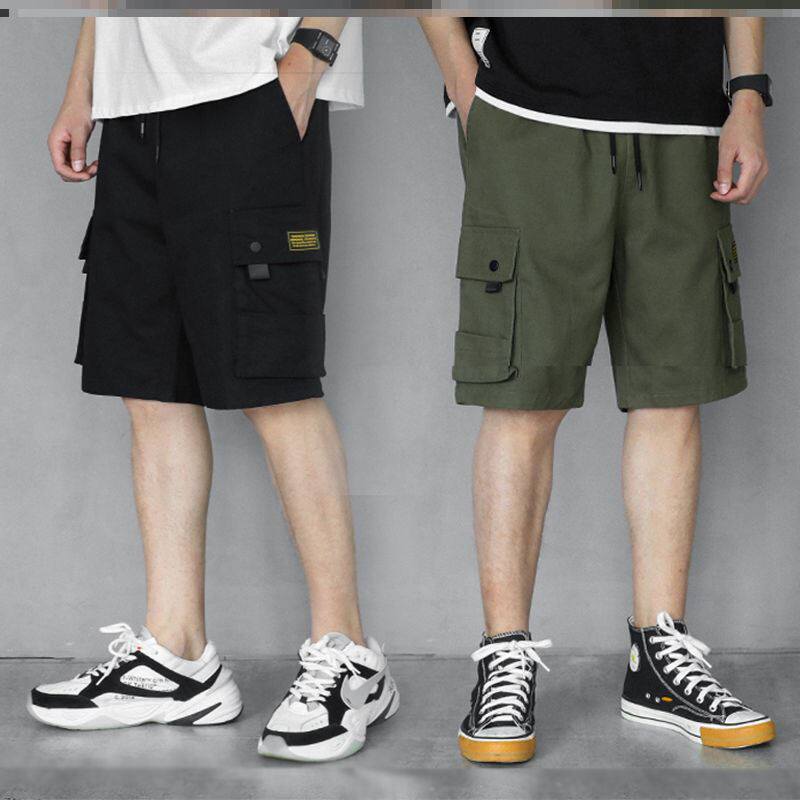 Tooling shorts men's summer leisure sports beach 50% trouser trends outside wearing loose ins 70% 50% pants