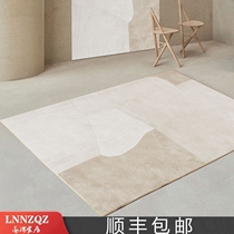 Carpet living room Northern Europe modern light luxury tea carpet carpet carpet bedroom bedside household bed easy to handle mat
