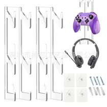 2pcs acrylic remote control handle holder headphone holder PS4PS5 nail-free and punch-free controller wall mount
