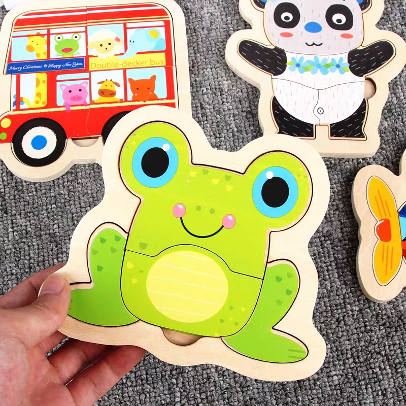 Children's stereo puzzle baby early teaching intelligence 2-3-4-5-6 years old 7 kindergarten boys and girls building wood toys