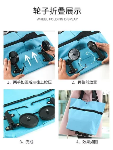 Домашний складной шоппер для домашнего использования, водонепроницаемая тележка