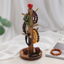 Solid wood medieval style toy bracelet storage rack hair band jewelry box necklace display rack entrance key rack retro