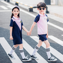 Kindergarten garden clothes summer clothes childrens clothing summer short-sleeved class clothes primary school uniforms school uniforms performance costumes