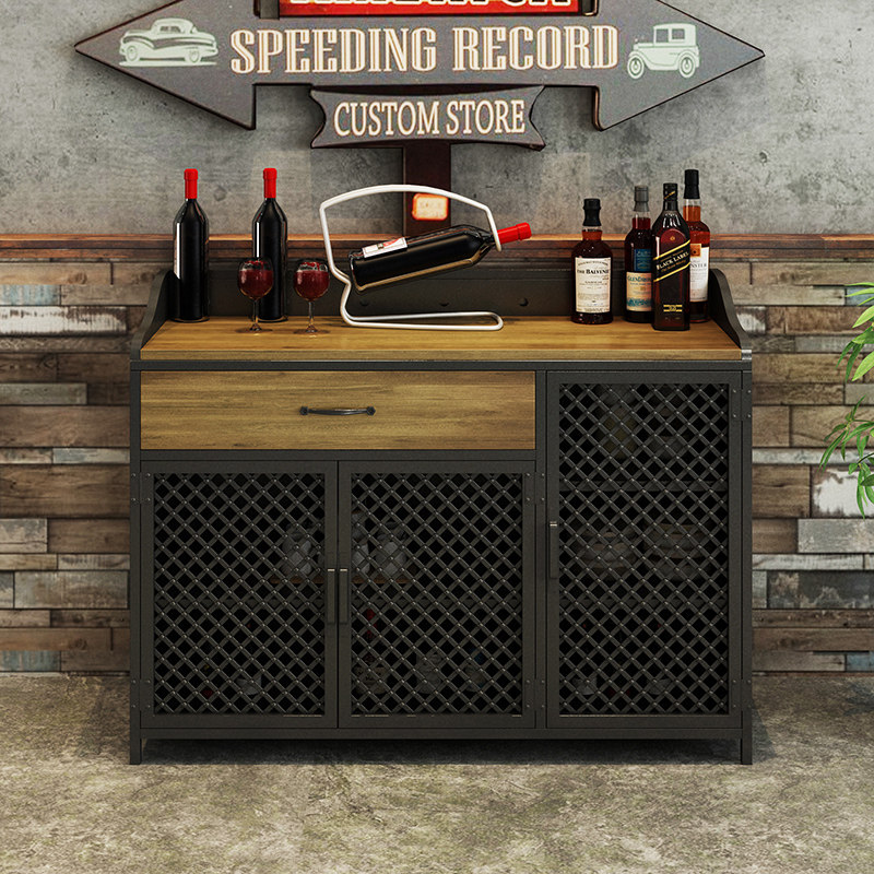 Loft Retro Iron Meal Cabinet Cabinet Tea Cabinet Hotel Restaurant Dishwasher Bowl Locker