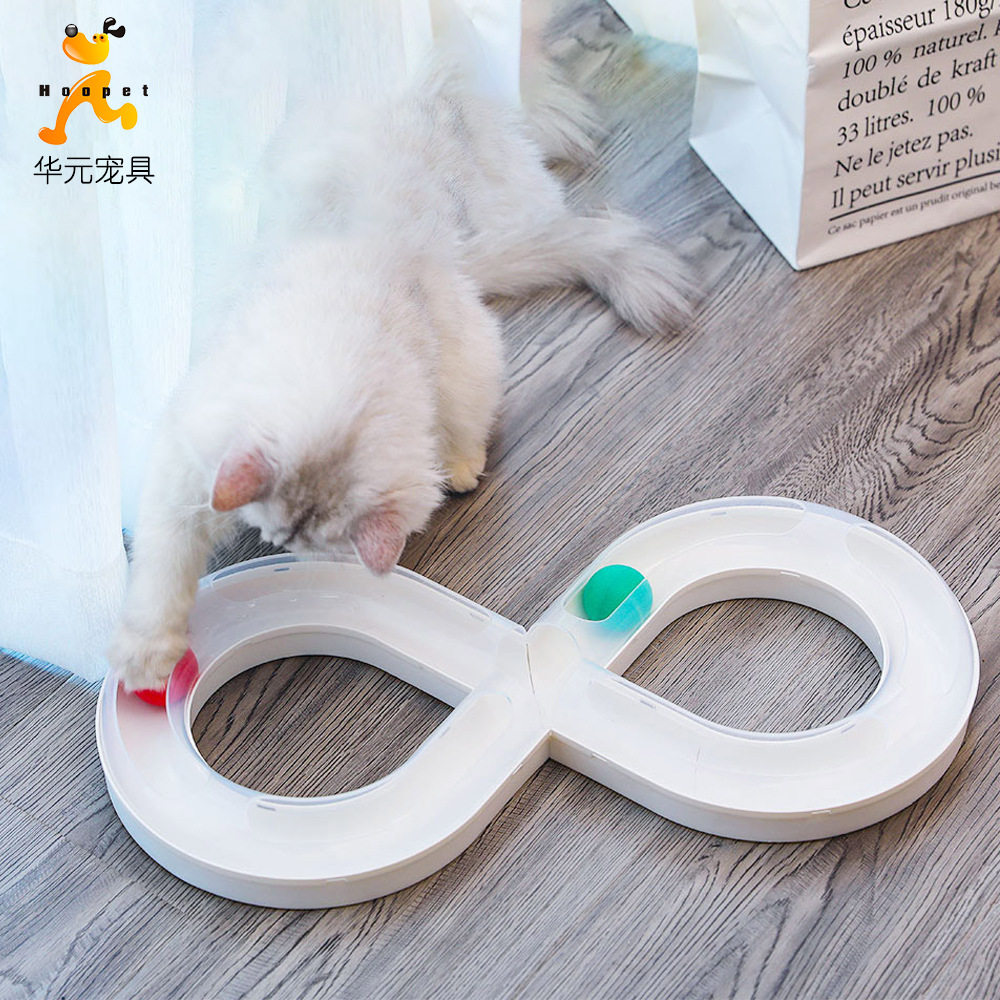 Hoopet Huayuan Cat Toy Rotary Tell Cat Kitty Short Clothes Costume Cat Tunnel Testing Cat Ball Supplies