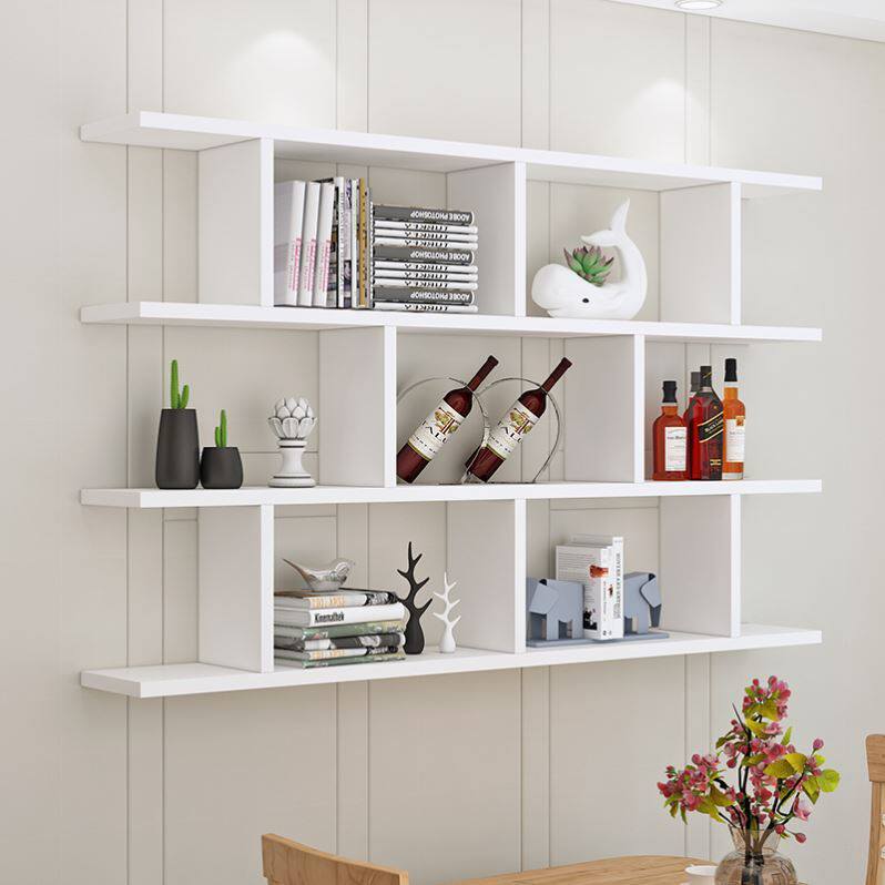 Dining room locker frame on the wall of creative bookshelf wall mounted living room decorated in the wall cabinet