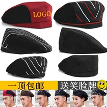 Chef hat male peak cap waiter beret female hotel kitchen hot pot restaurant fast restaurant work hat custom