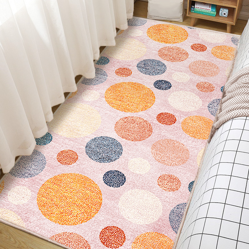 Carpet Bedroom Teenage Girl Ins Wind Bed Side Blanket Children Room Mat Plush Short Fur Bed Front Bedside Blanket Whole Bunk Bed