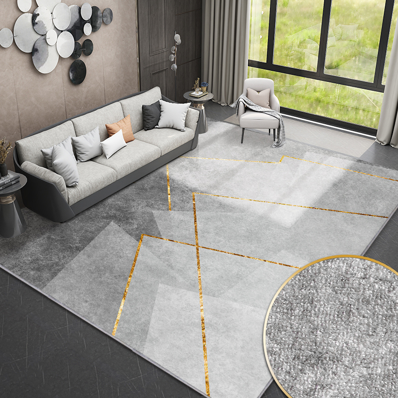 Nordic Living Room Carpet Modern Minima Sofa Tea Table Blanket Light Luxury Superior Grey Bedroom Mat home Large area