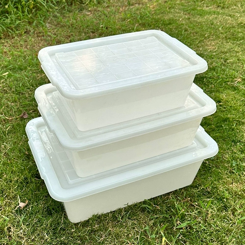 Прямоугольная коробка для хранения, белый пластиковый стенд, корзина для хранения для коммерческого использования, увеличенная толщина