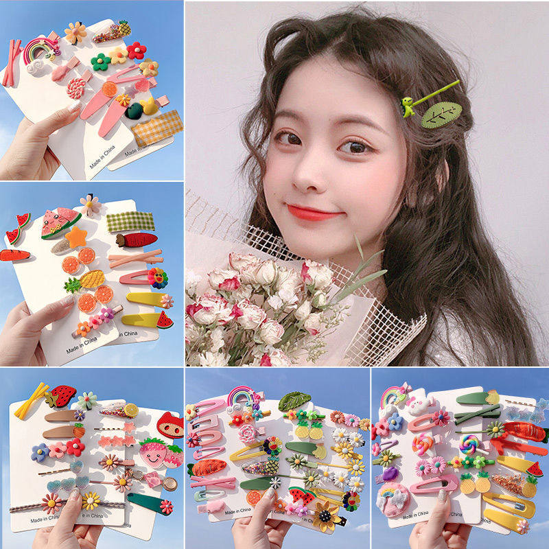 Net red 2021 new lamb hair hair clip girl hair clip bb clip plush hair clip side clip headdress South Korea
