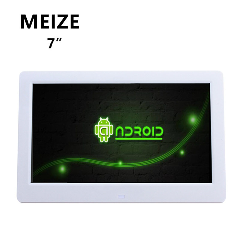 The new 7-inch Android touch all-in-one wall digital photo frame touch advertising machine can be installed APK remote control