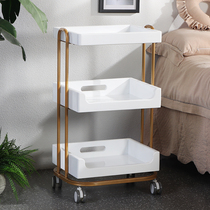 High-grade beauty car cart Beauty salon special multi-function nail embroidery storage three-layer mobile storage shelf